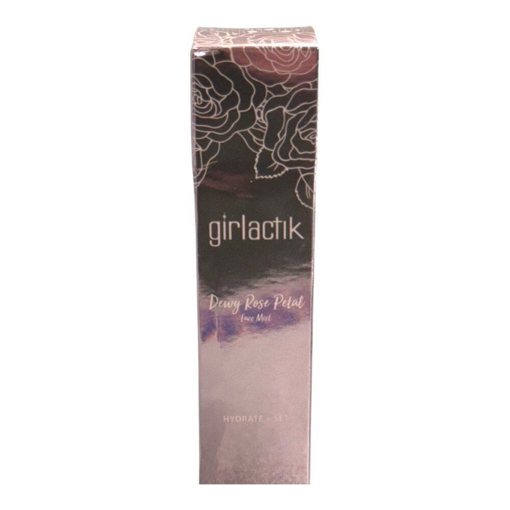 NIB Girlactik Dewy Rose Petal Face Mist Hydrate + Set 100 ml / 3.3 fl oz NEW